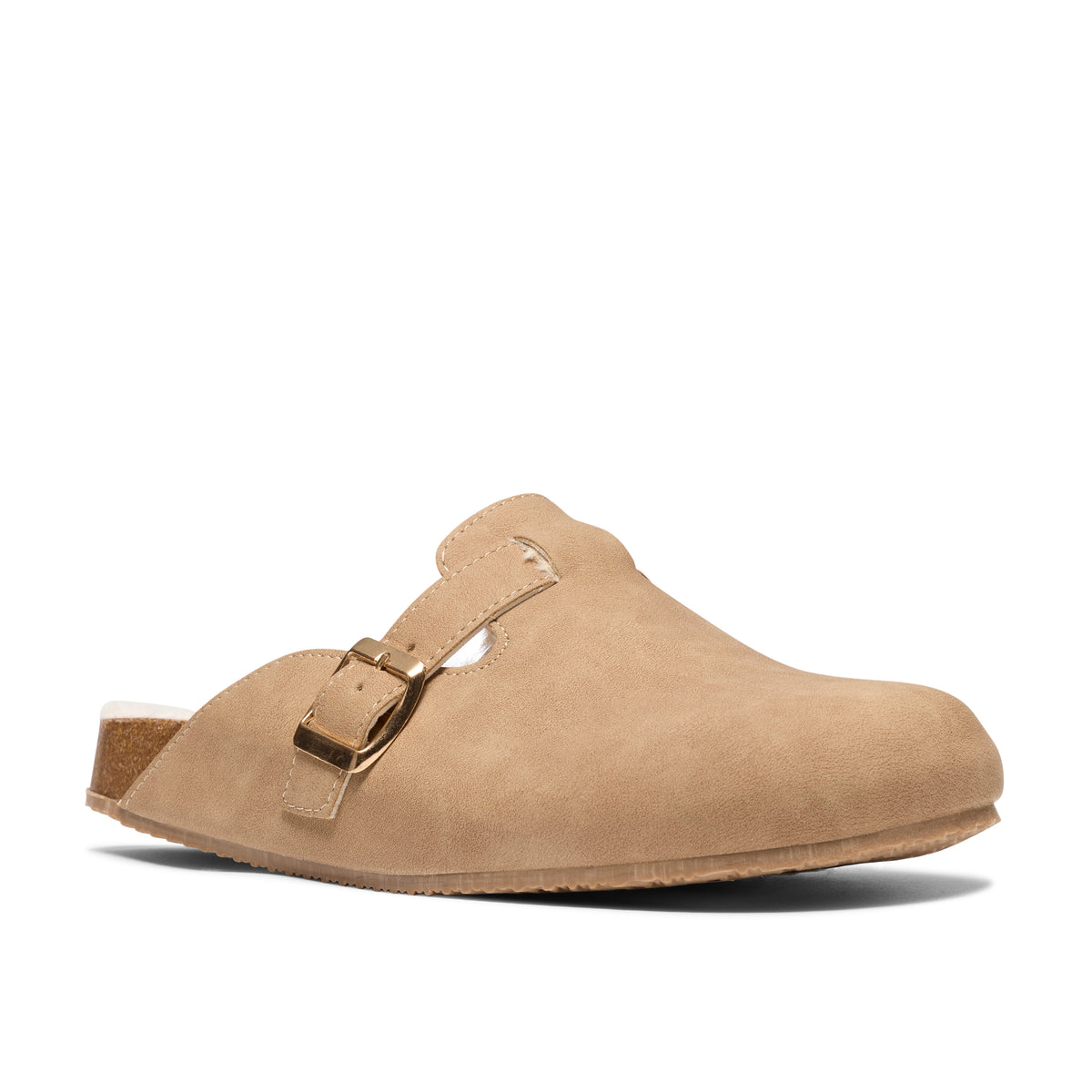 Clarks Fira Clog Womens Beige Slippers
