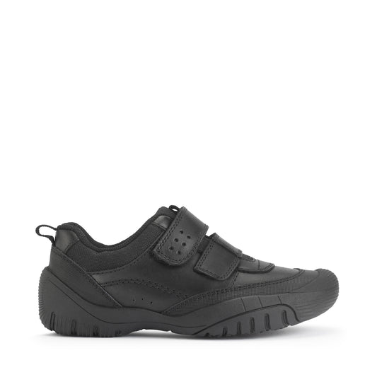 Start-Rite Quad Boys Black School Shoe