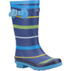 Cotswold Stripe Boys Blue Welly Boot