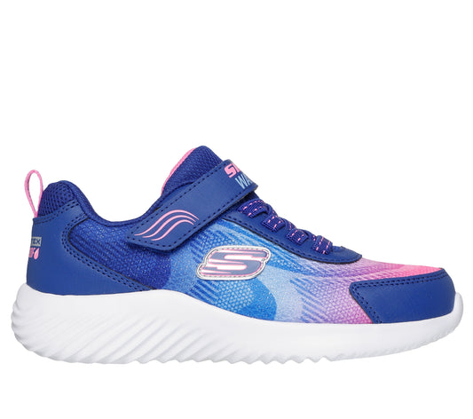 Skechers Bounder Hydra Cool Girls Navy Multi Waterproof Trainer
