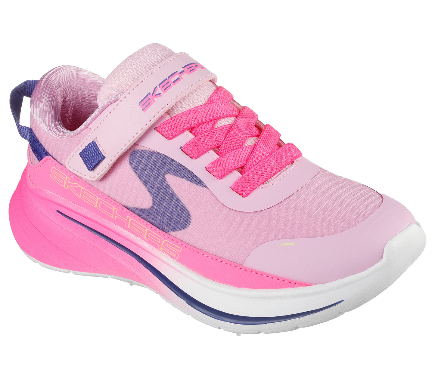 Skechers Wave 92 Imara Lite Girls Light Pink Hot Pink Trainer