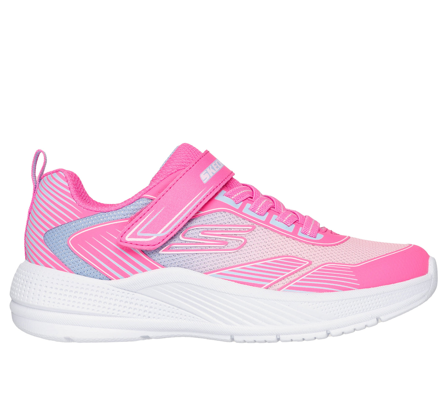 Skechers Microspec Advance Oasis Point Girls Hot Pink Multi Trainer