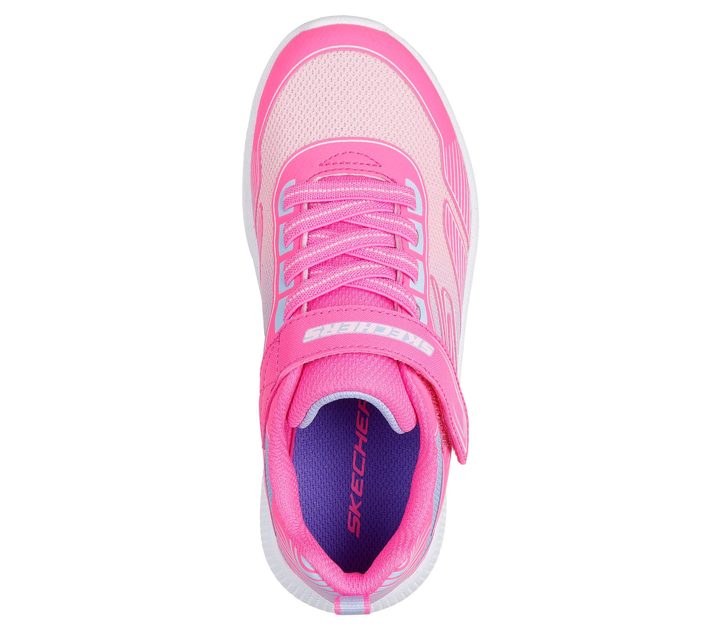 Skechers Microspec Advance Oasis Point Girls Hot Pink Multi Trainer