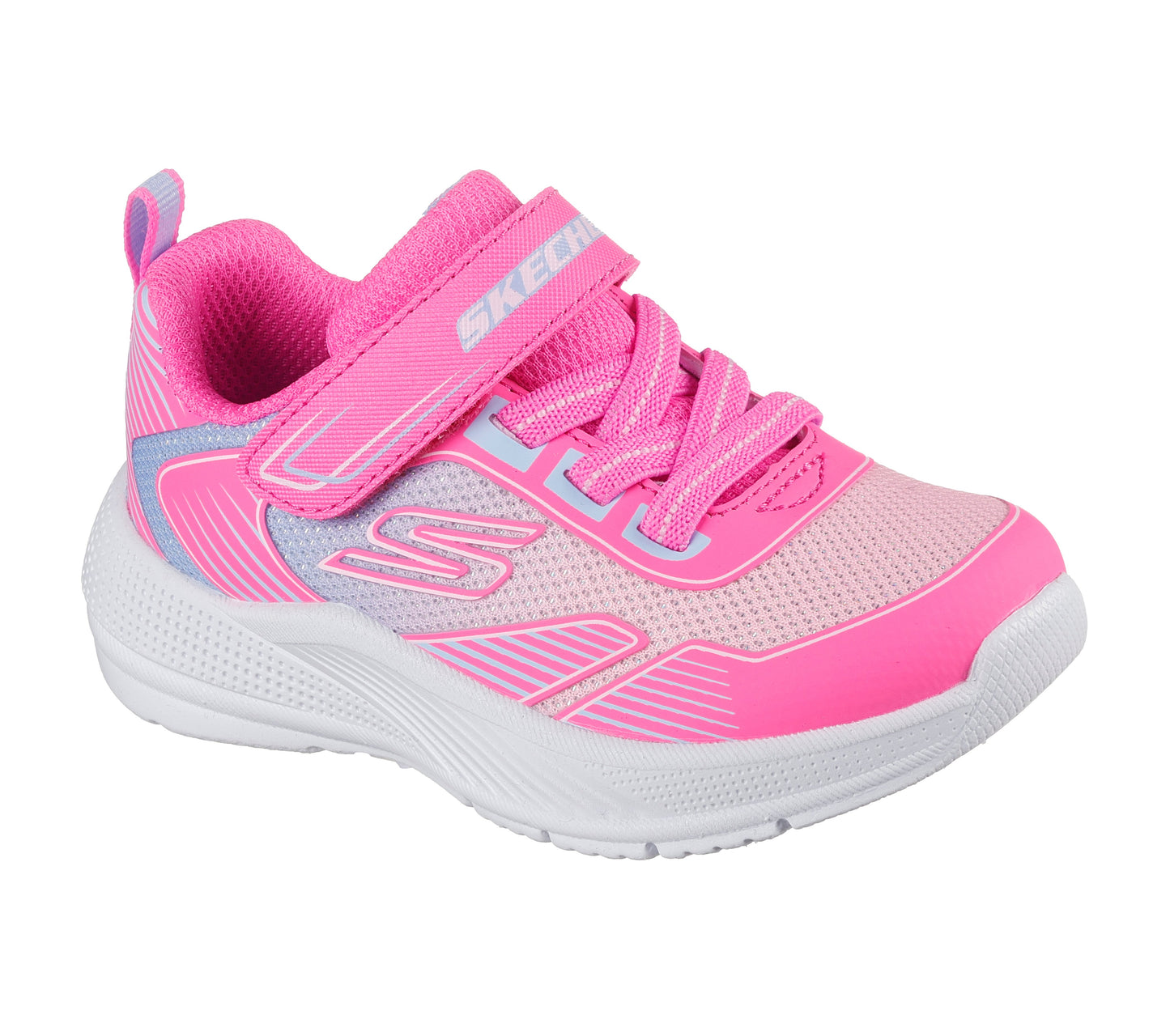 Skechers Microspec Advance Oasis Point Girls Infants Hot Pink Multi Trainer