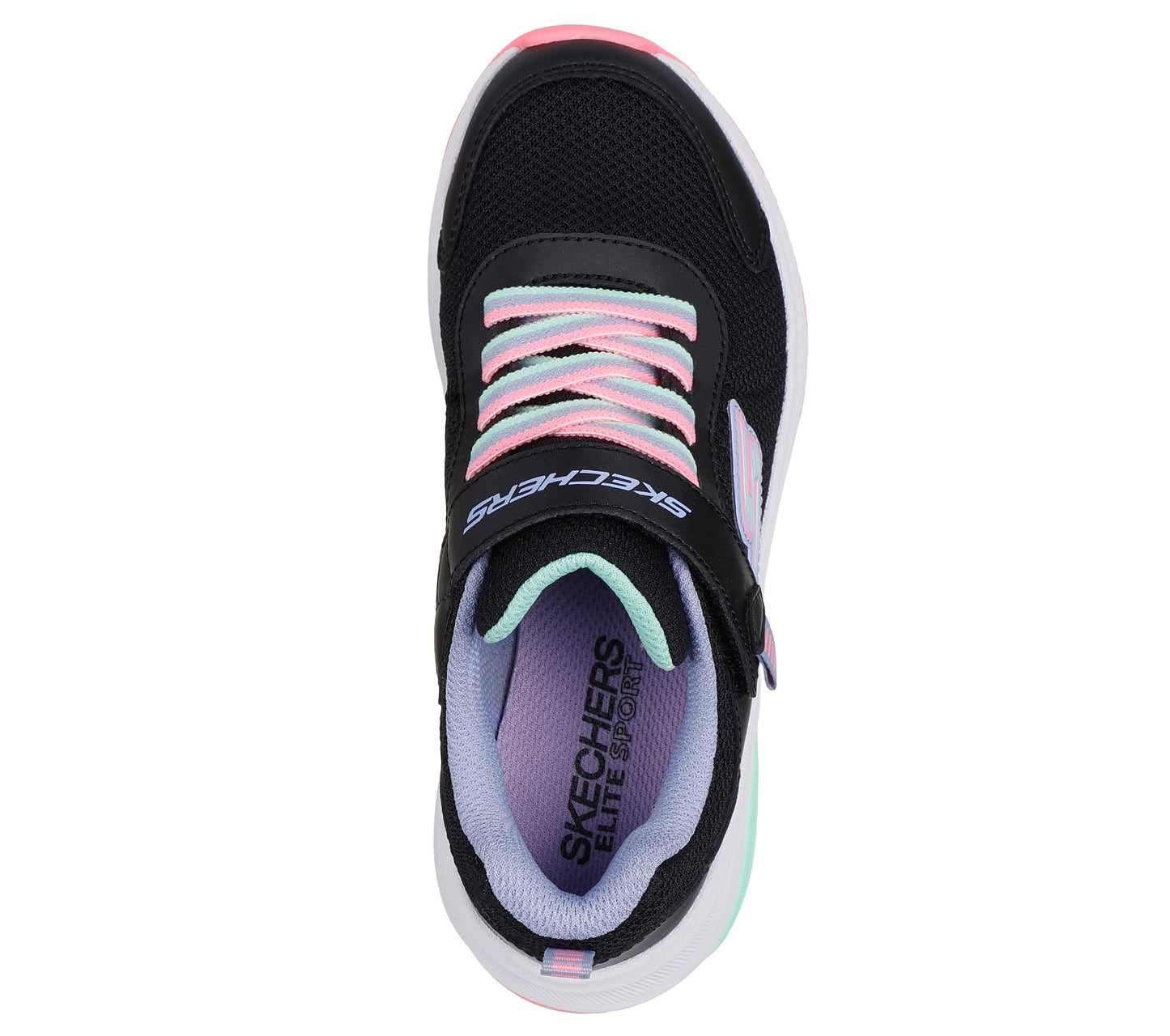 Skechers Elite Sport Tempo Speed Seeker Girls Black Multi Trainer