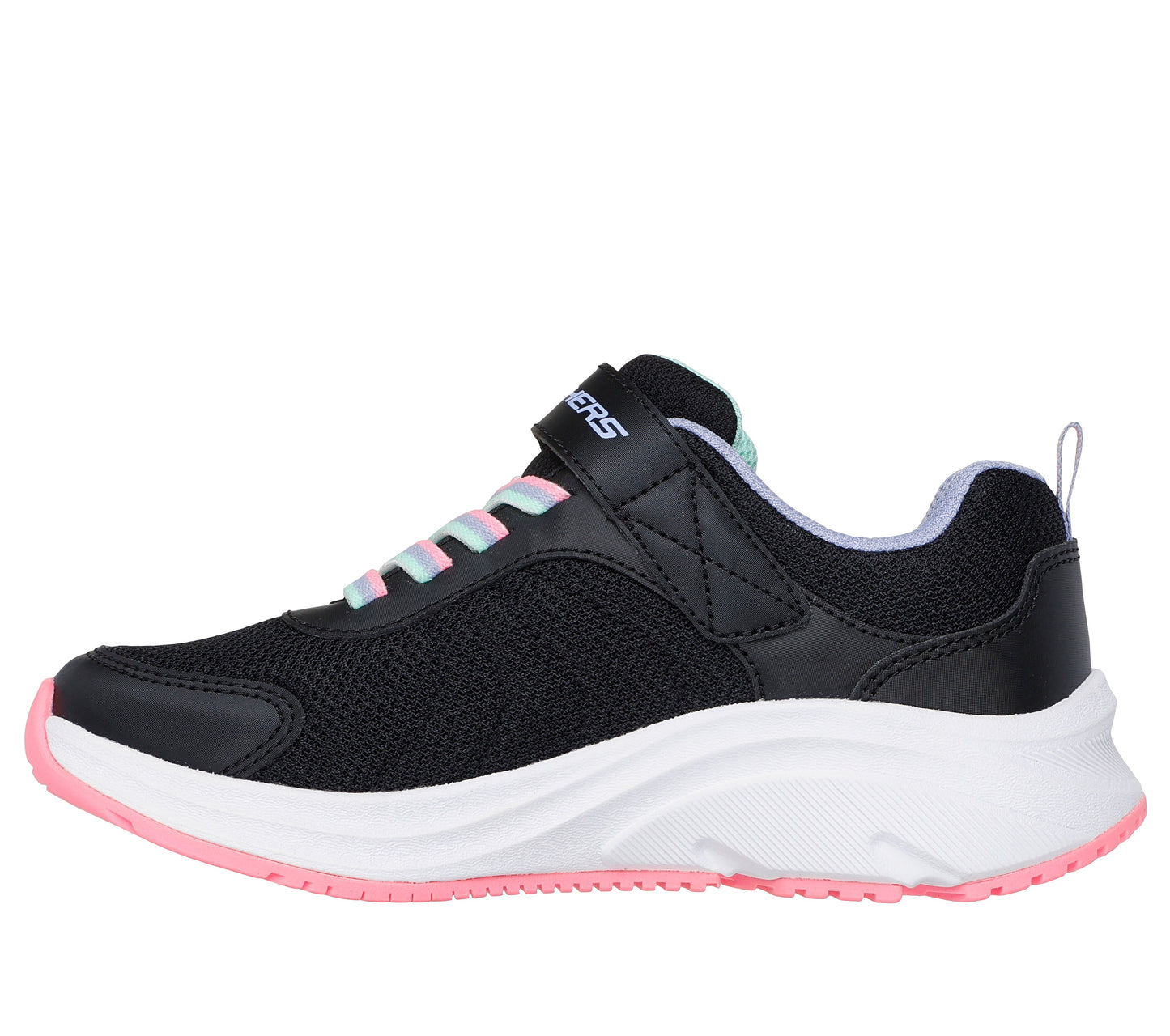Skechers Elite Sport Tempo Speed Seeker Girls Black Multi Trainer