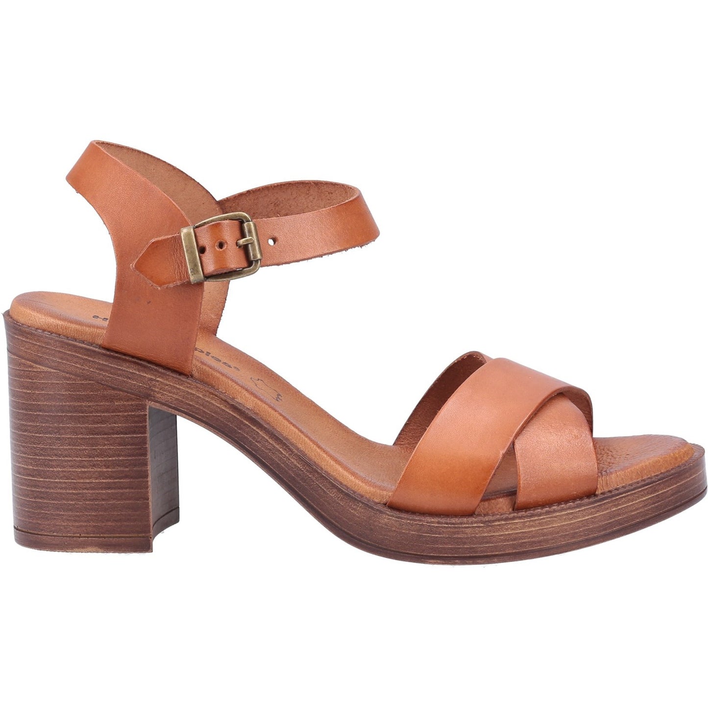 Hush Puppies Georgia Womens Tan Heeled Sandal