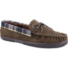 Cotswold Sodbury Moccasin Mens Brown Slipper
