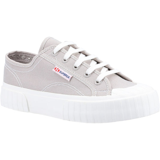 Superga 2630 Stripe Womens Grey Canvas Shoe