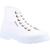 Superga 2341 Alpina Resin Eyelets Womens Beige Ankle Boot