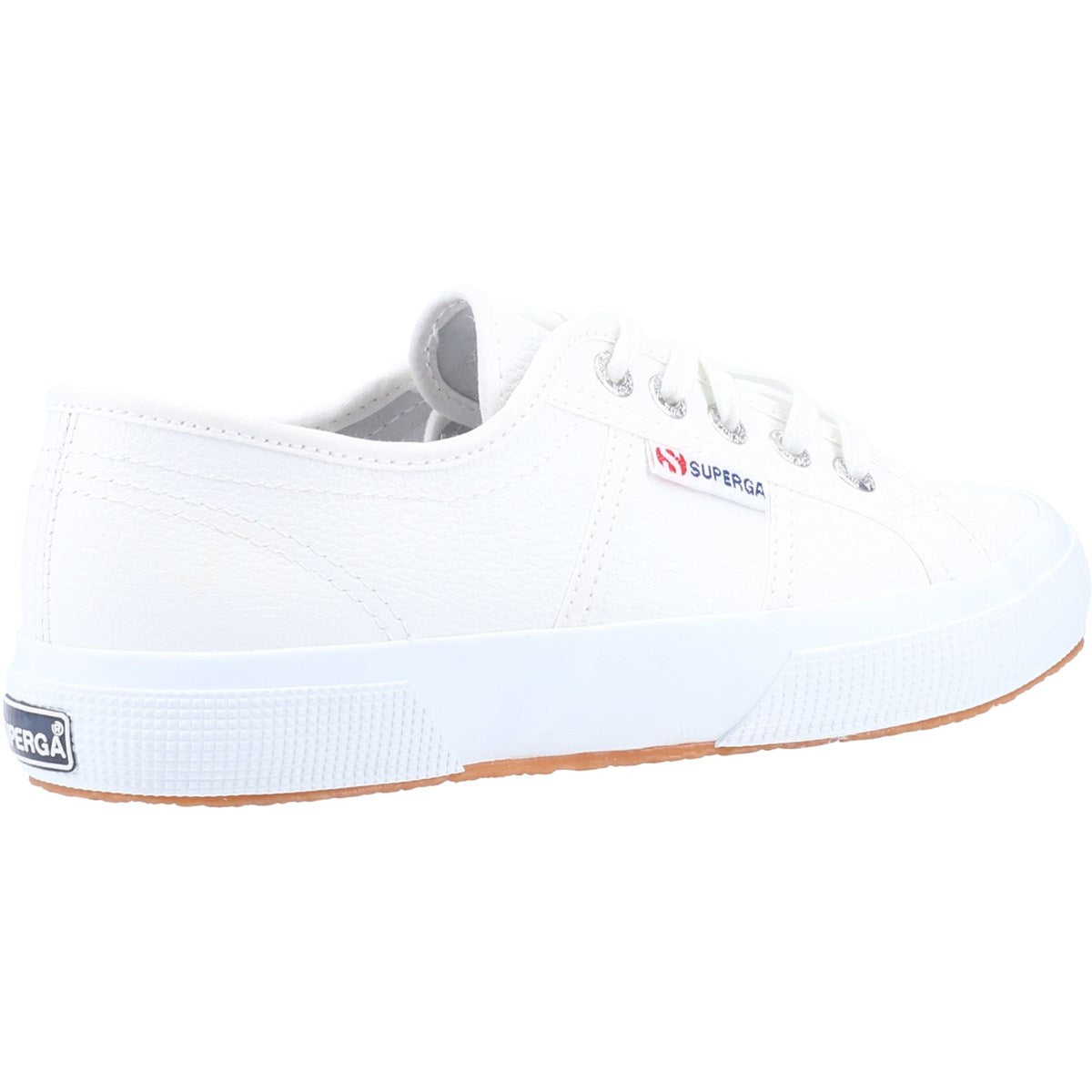 Superga 2750 Tumbled Leather Womens White Shoe