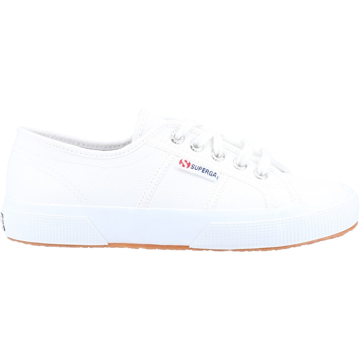 Superga 2750 Tumbled Leather Womens White Shoe