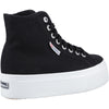 Superga 2708 Hi Top Womens Black Ankle Boot