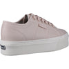 Superga 2790 Tumbled Leather Womens Pink Trainer