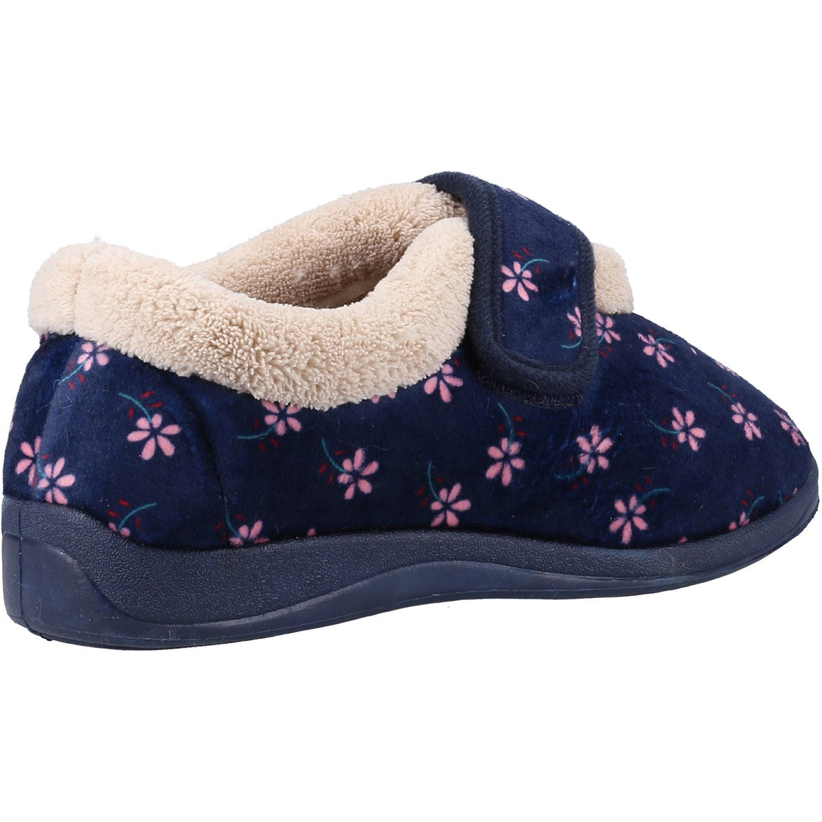 Fleet & Foster Tunis Womens Navy Boot Slipper