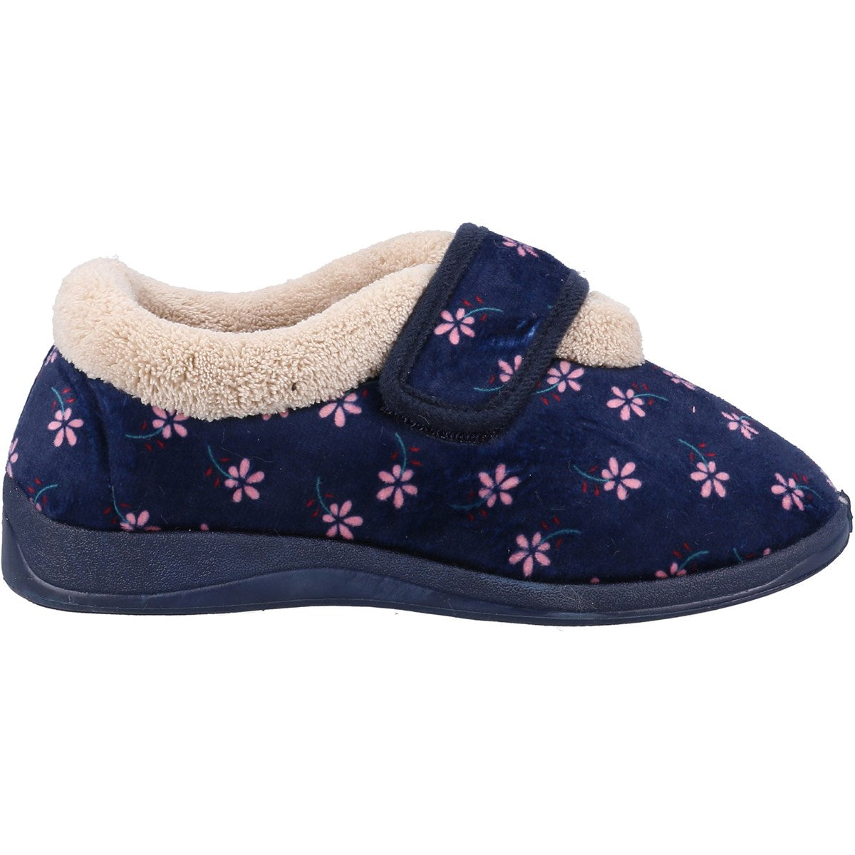 Fleet & Foster Tunis Womens Navy Boot Slipper