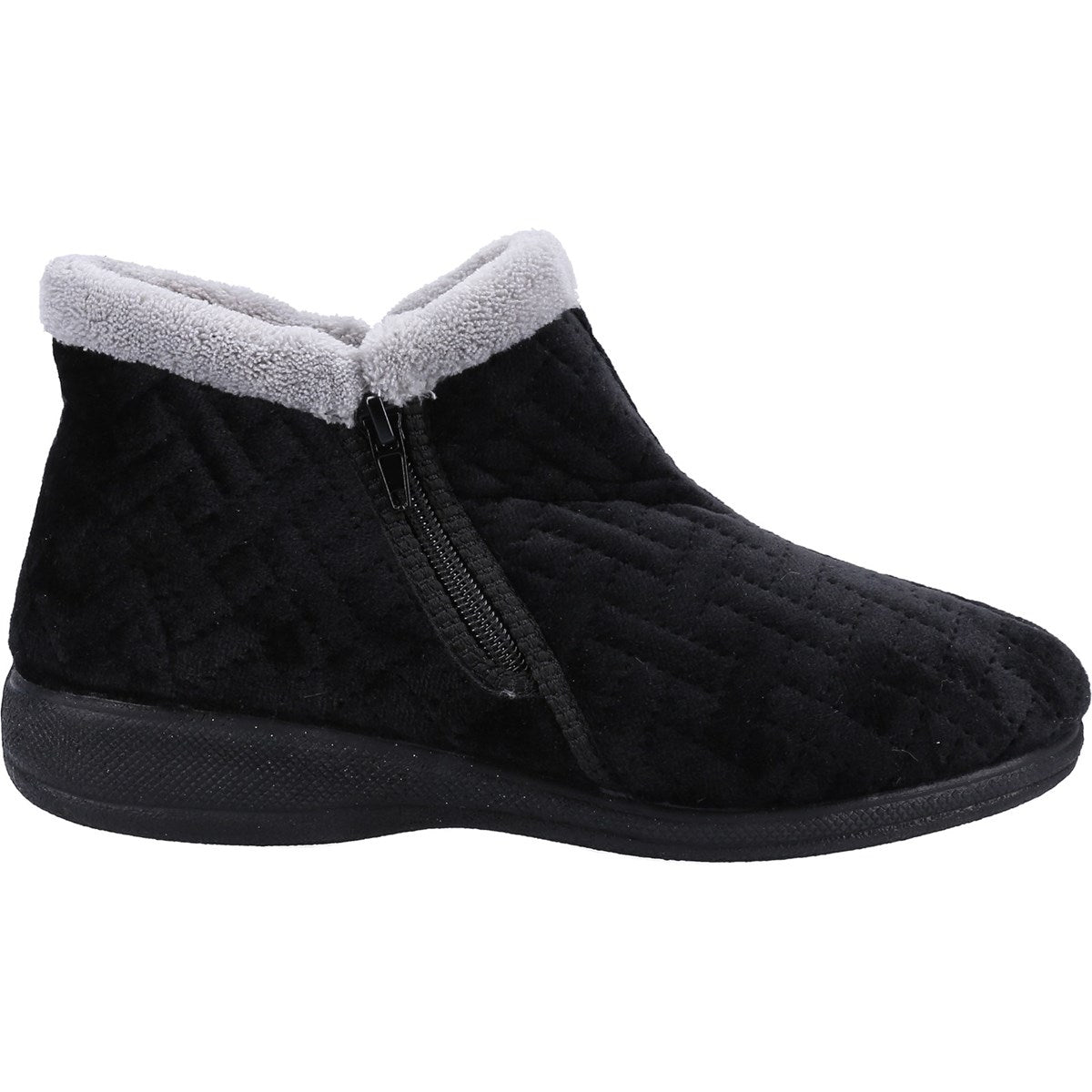 Fleet & Foster Perendale Womens Black Bootie Slipper