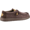 Hey Dude Wally Corduroy Mens Chocolate Shoe