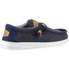 Hey Dude Wally Corduroy Mens Navy Shoe