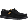 Hey Dude Wally Corduroy Mens Black Shoe