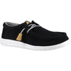 Hey Dude Wally Craft Mens Black Suede Shoe