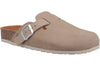 Hush Puppies Bailey Women Taupe Suede Clog
