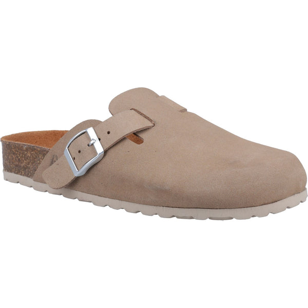 Hush Puppies Bailey Women Taupe Suede Clog