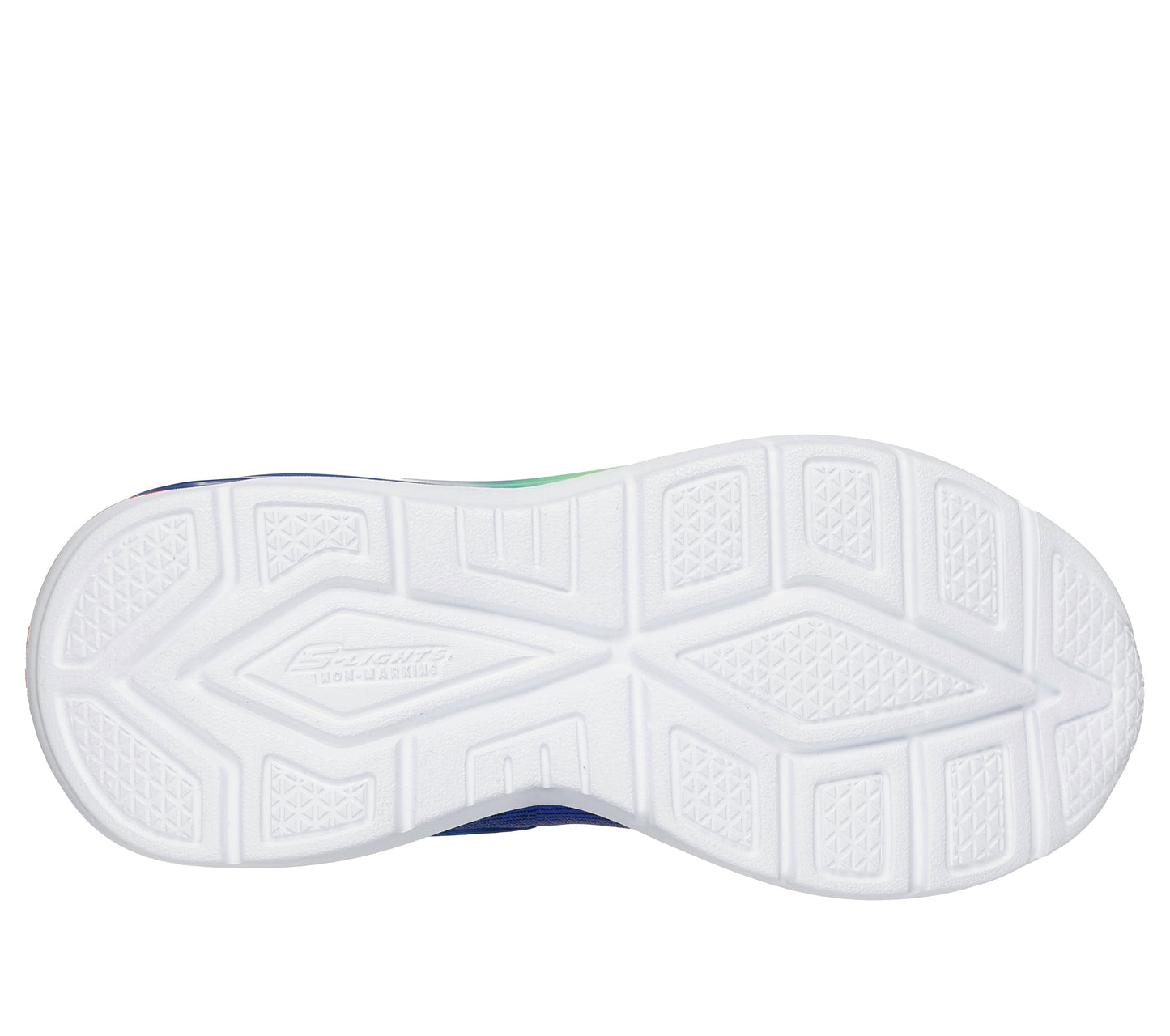 Skechers S Lights Trinamics Boys Blue Multi Light Up Trainer