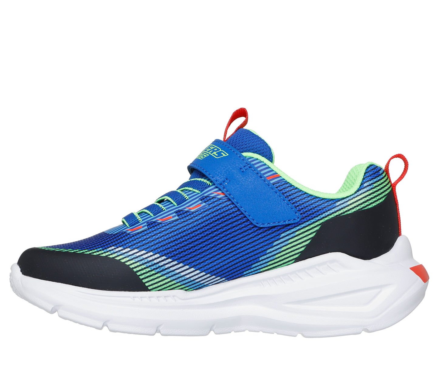 Skechers S Lights Trinamics Boys Blue Multi Light Up Trainer
