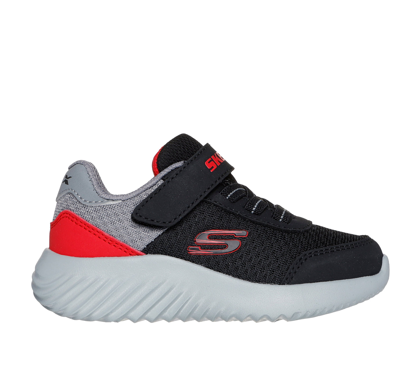 Skechers Bounder Trezic Boys Black Red Infants Trainer