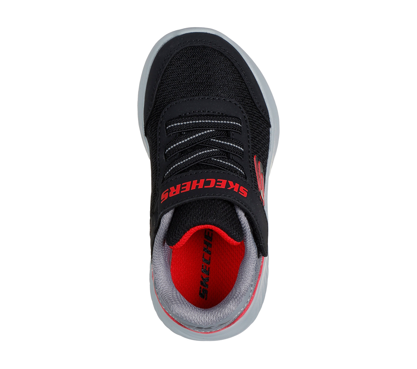 Skechers Bounder Trezic Boys Black Red Infants Trainer
