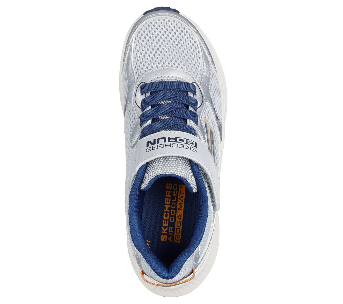 Skechers Go Run Consistent Level Boys Silver Navy Trainer
