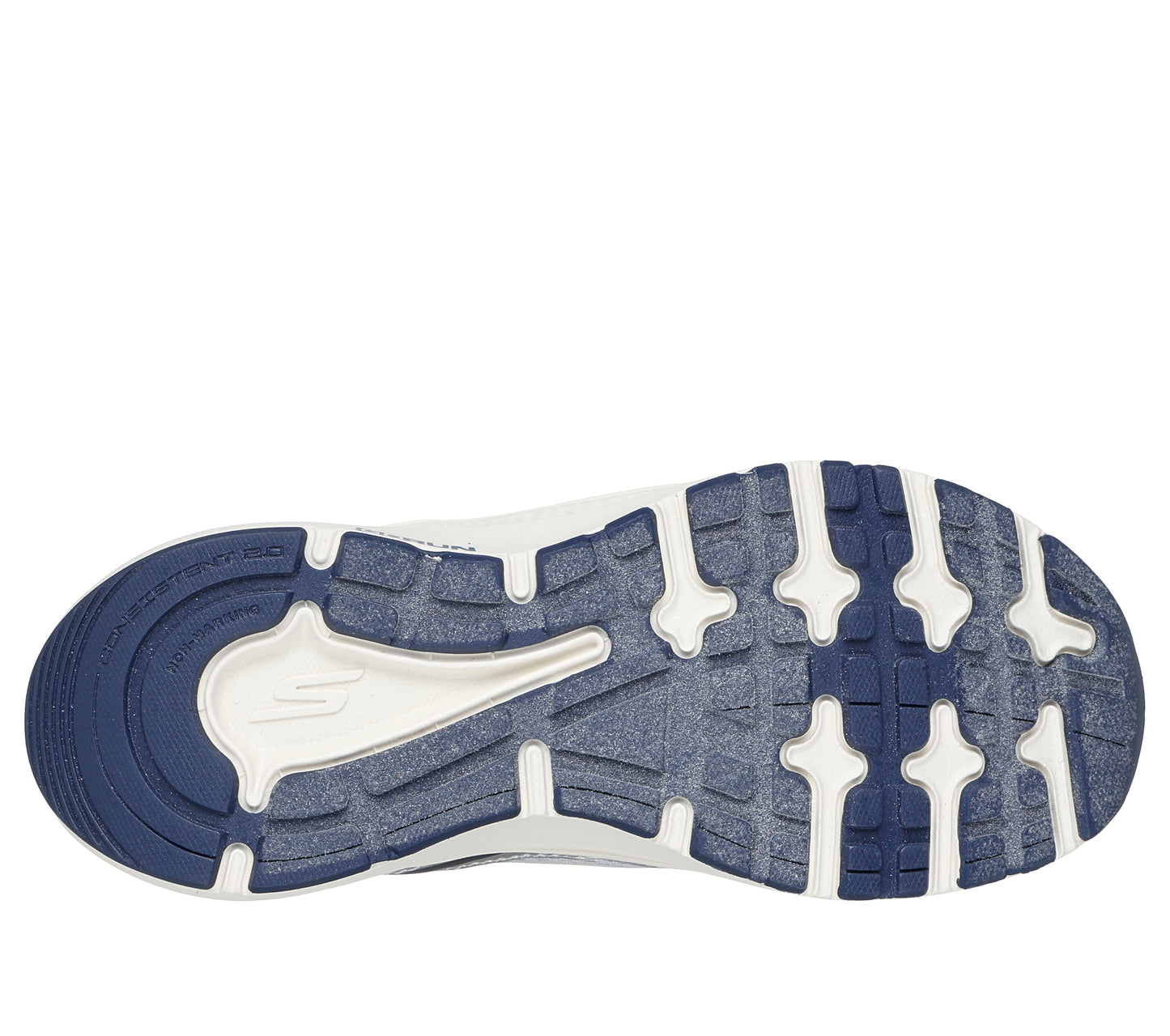 Skechers Go Run Consistent Level Boys Silver Navy Trainer