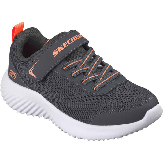 Skechers Bounder Boys Charcoal Trainer