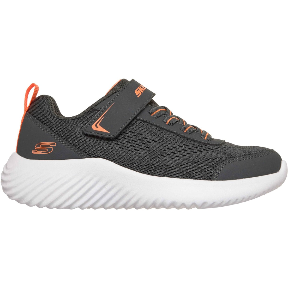 Skechers Bounder Boys Charcoal Trainer
