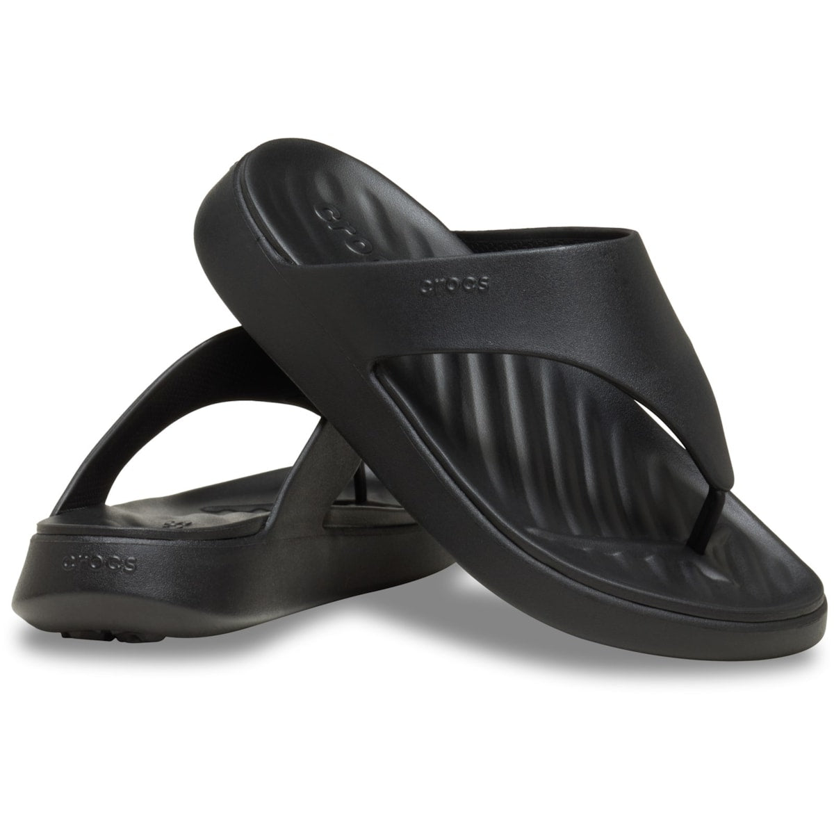 Crocs Getaway Triangle Flip Womens Black Sandal