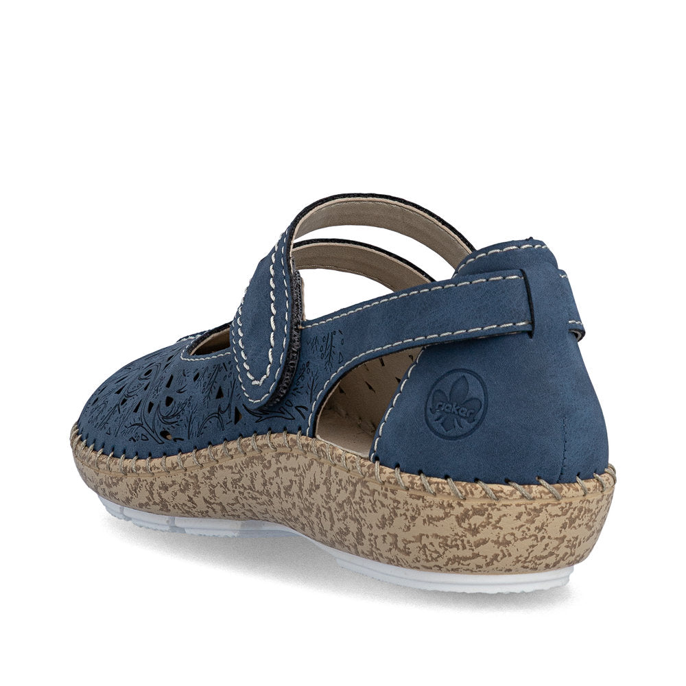 Rieker 4487214 Womens Blue Summer Shoe