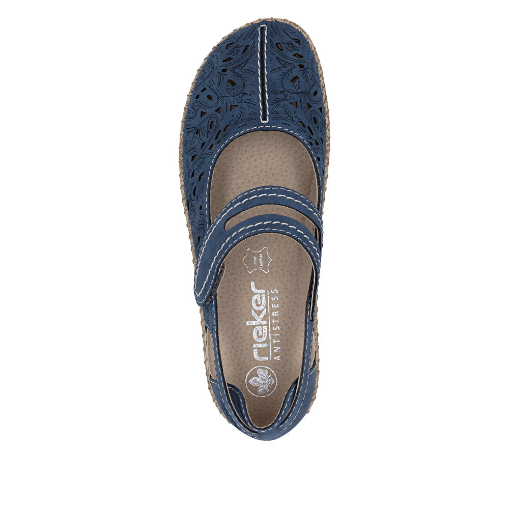 Rieker 4487214 Womens Blue Summer Shoe