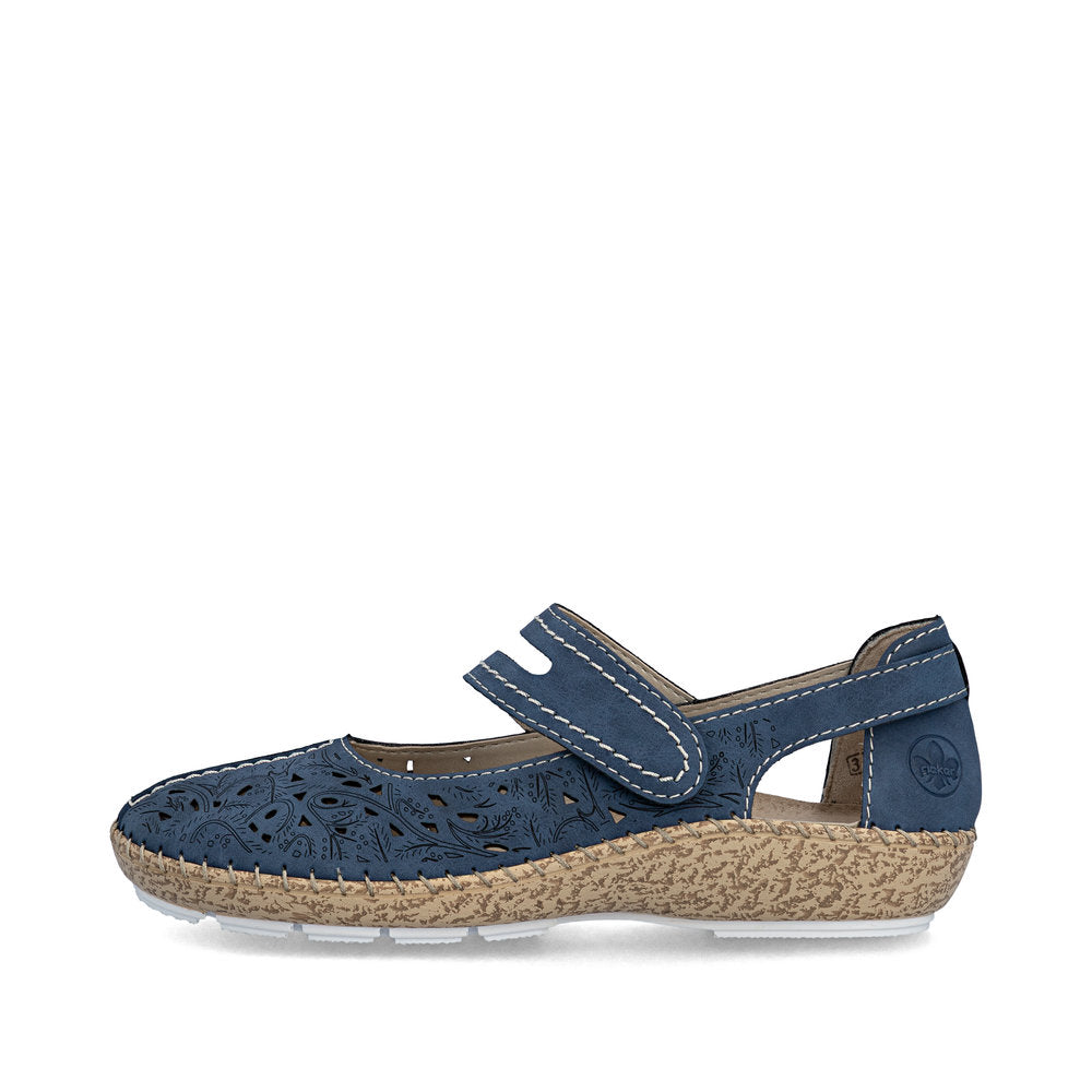 Rieker 4487214 Womens Blue Summer Shoe