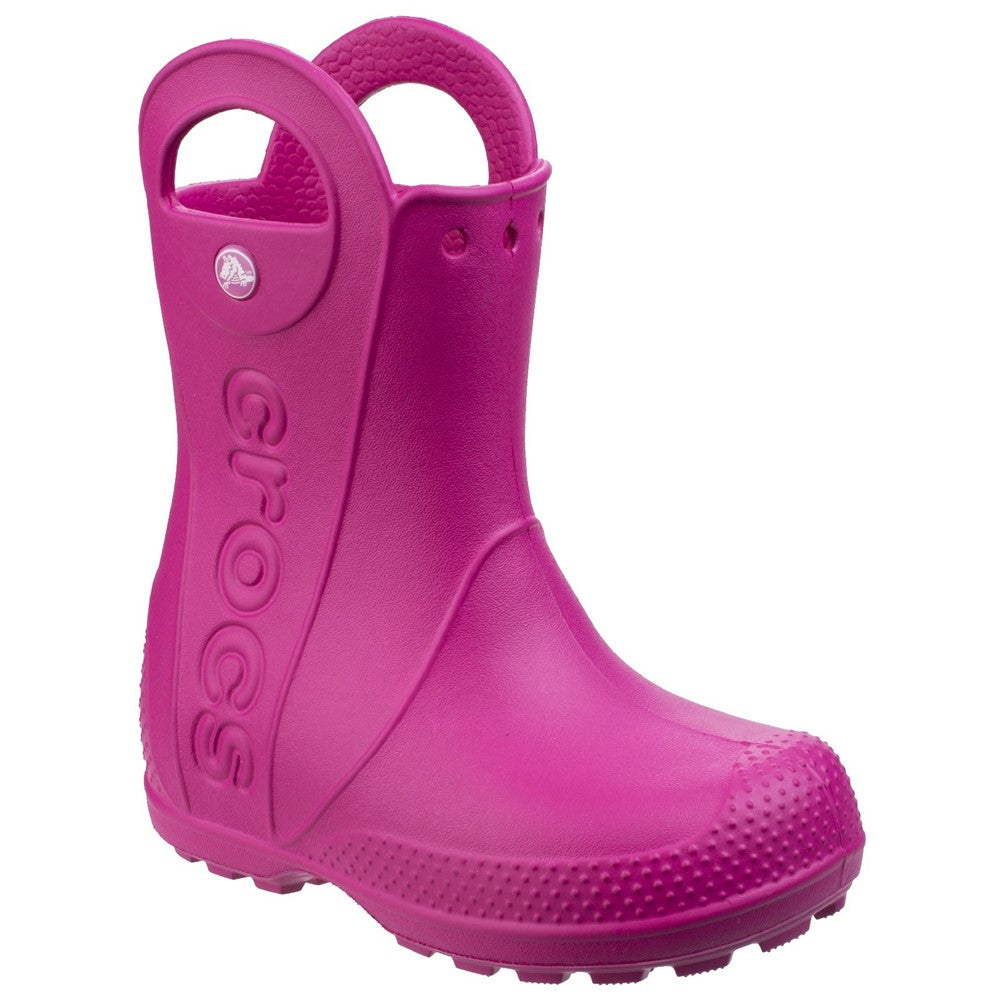 Crocs Handle It Candy Pink Rain Welly Boot Ogam Igam