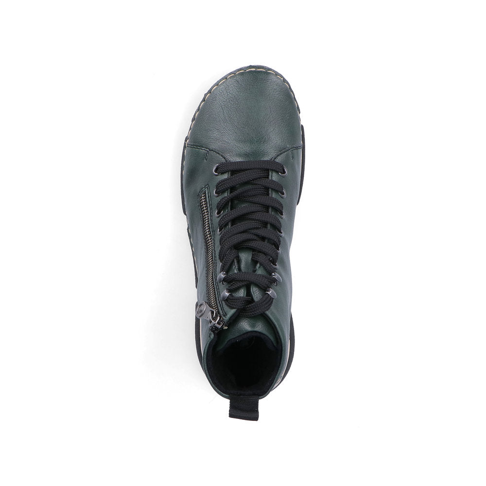 Rieker 4592054 Womens Turquoise Lace Up Ankle Boot