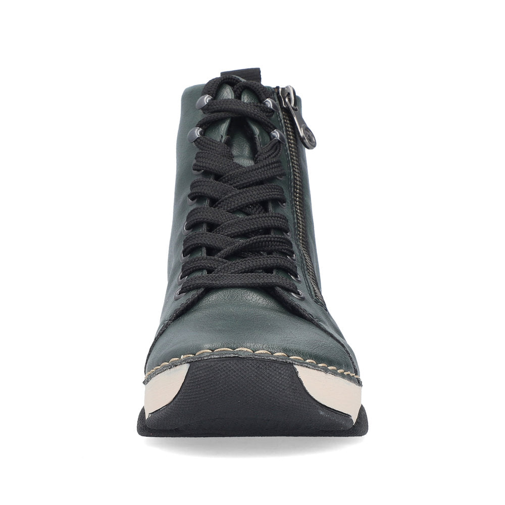 Rieker 4592054 Womens Turquoise Lace Up Ankle Boot