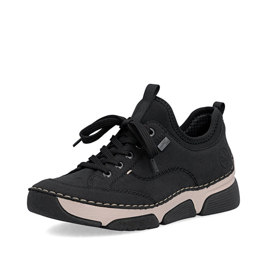 Rieker 4597600 Womens Black Waterproof Trainer