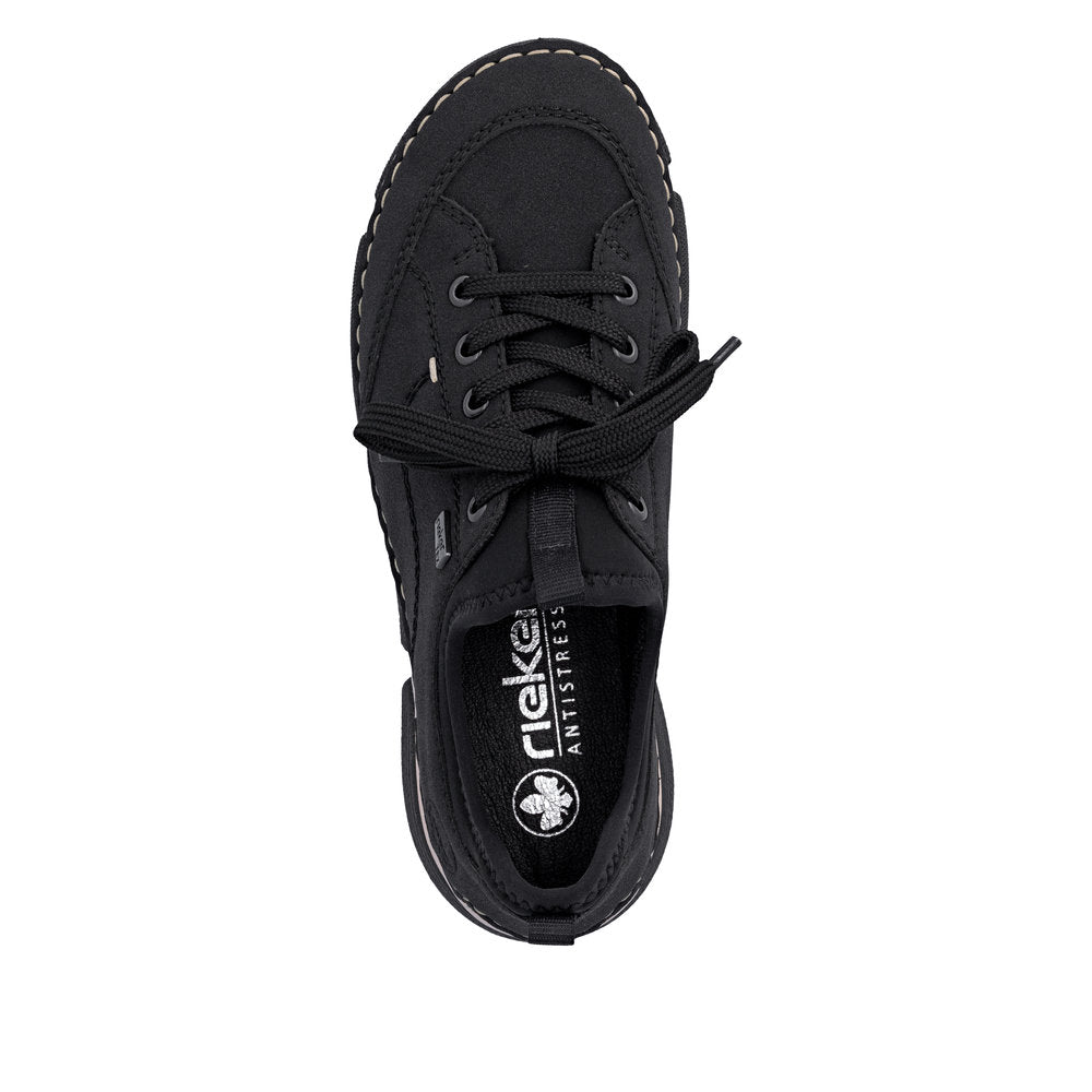 Rieker 4597600 Womens Black Waterproof Trainer