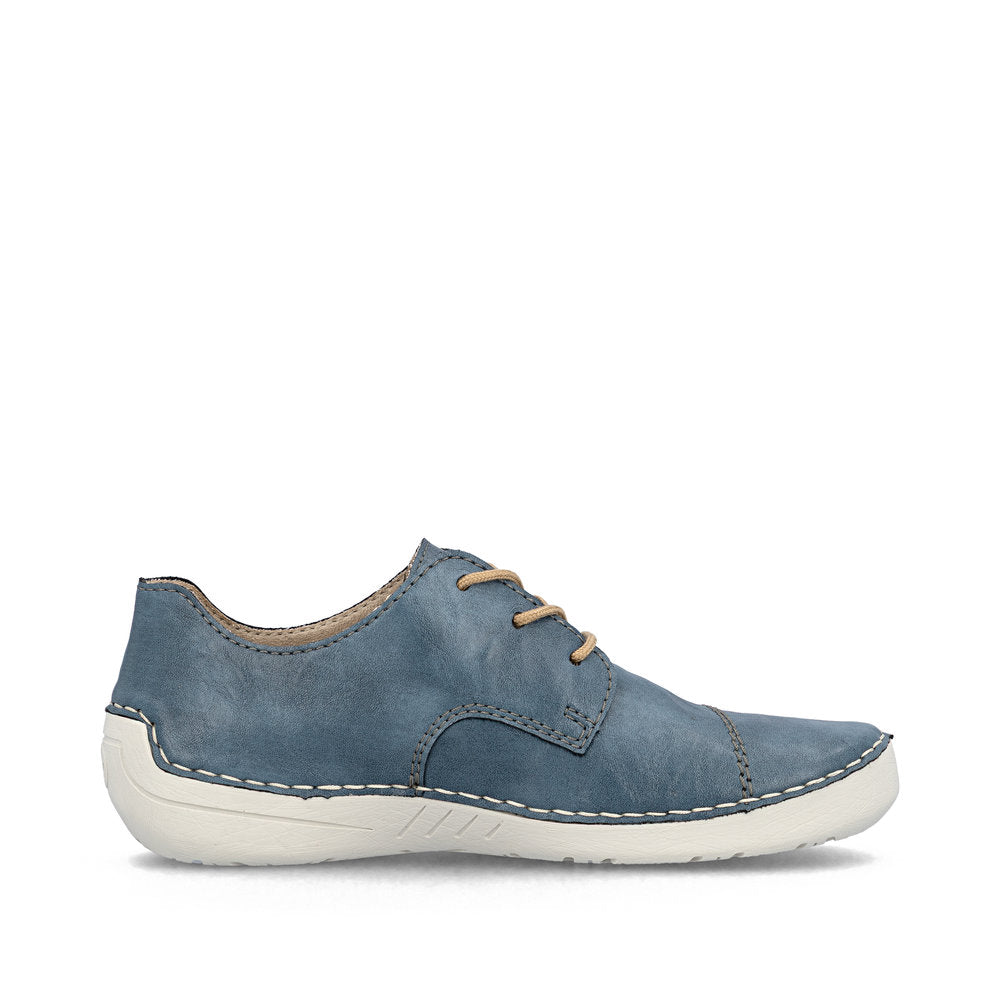 Rieker 5252814 Womens Blue Lace Up Shoe