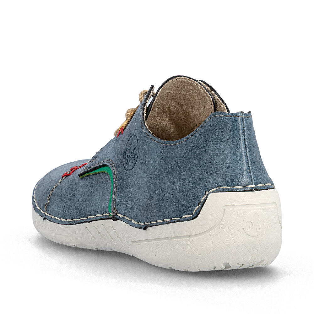Rieker 5252814 Womens Blue Lace Up Shoe