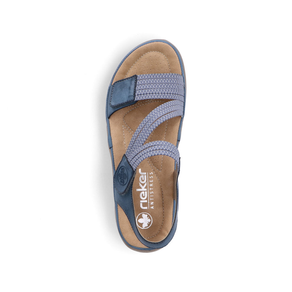 Rieker 6487014 Womens Blue Sandal