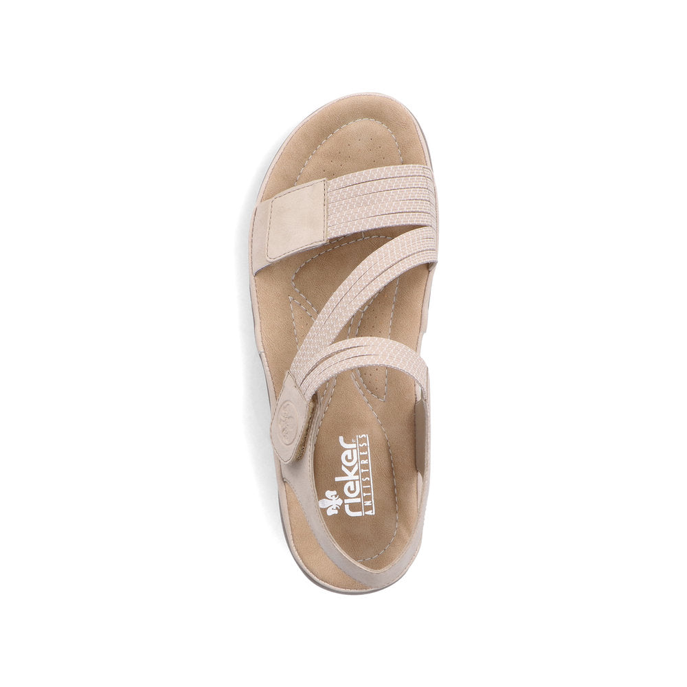 Rieker 6487062 Womens Cream Sandal