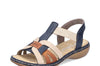 Rieker 6591890 Womens Navy Combi Sandal