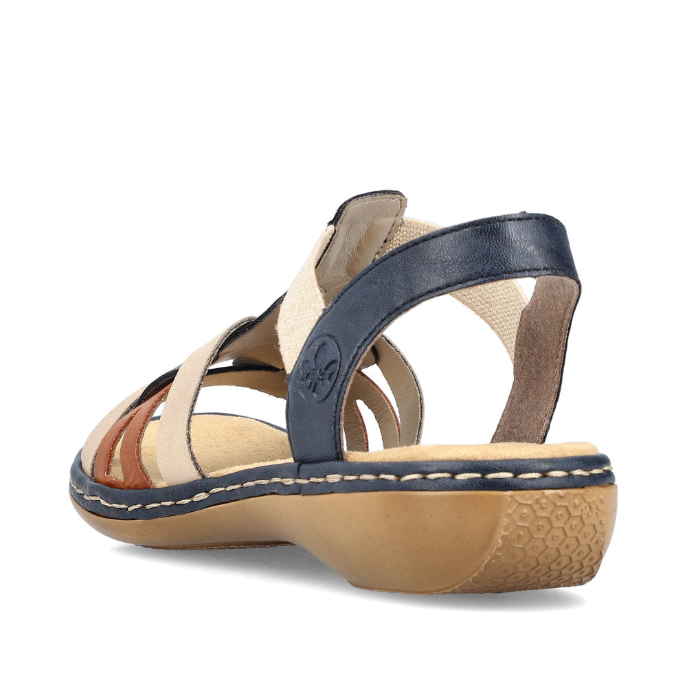 Rieker 6591890 Womens Navy Combi Sandal